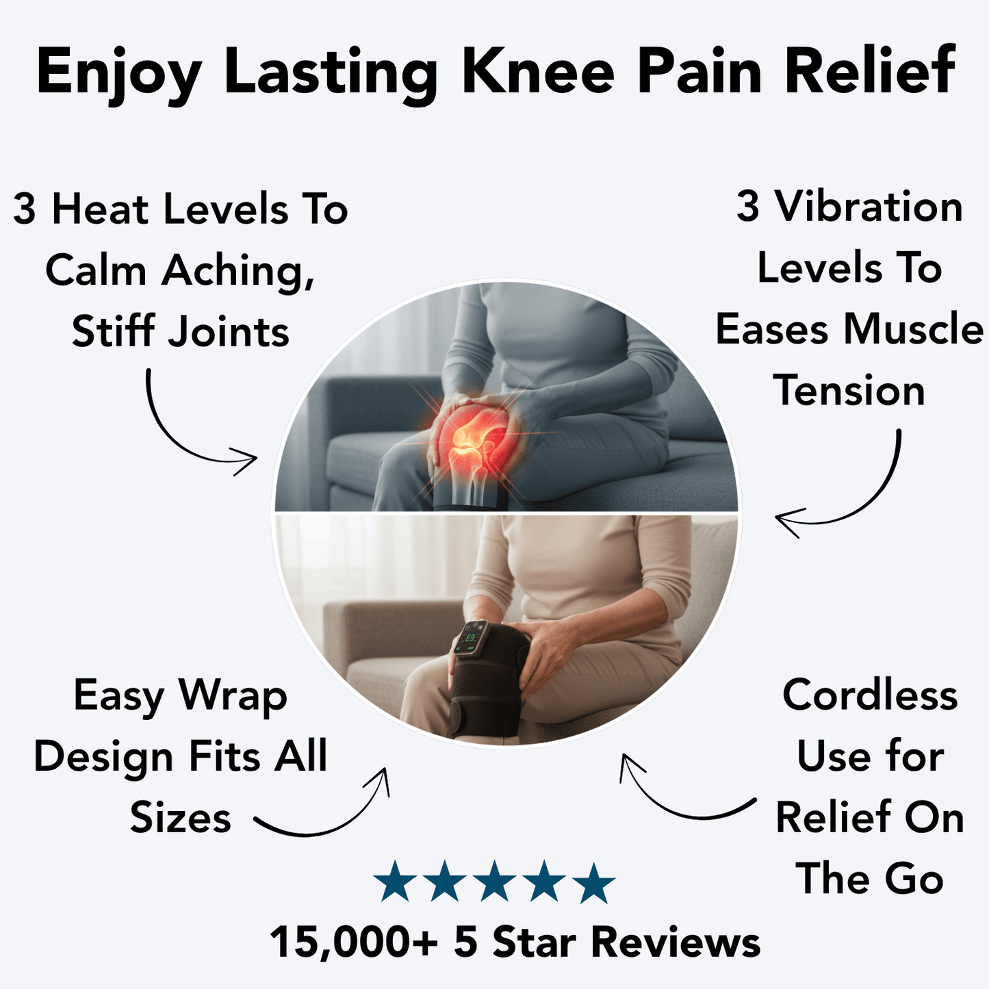 StepEasy Heated Knee Massager