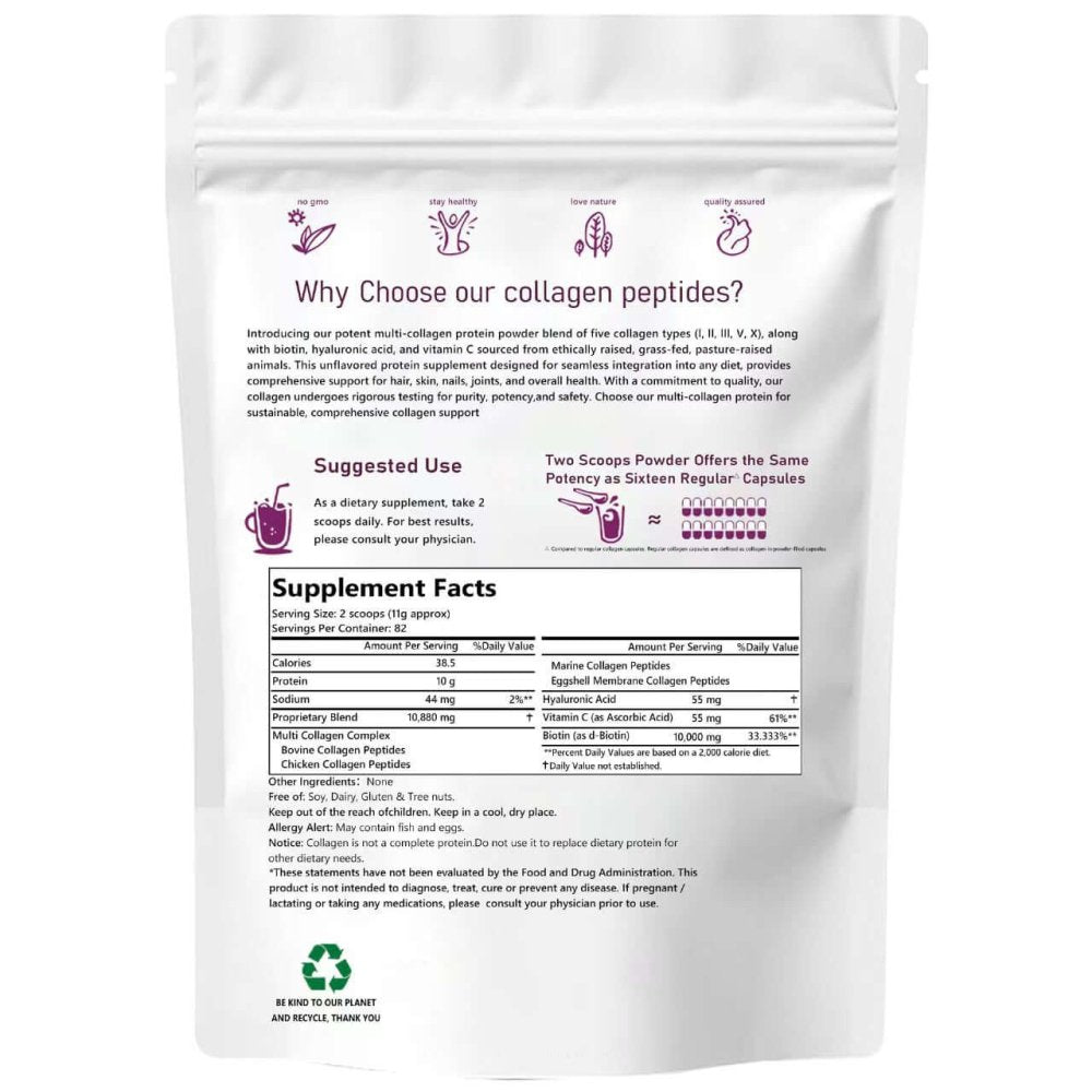 Skin & Hair Health - Collagen Peptide Powder - Vatrix