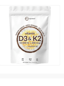 Anti - Aging/Health Booster - D3 & K2 - Vatrix